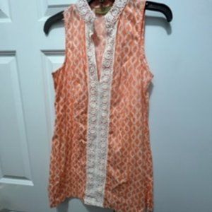 Rock Flower Paper size small top orange and white